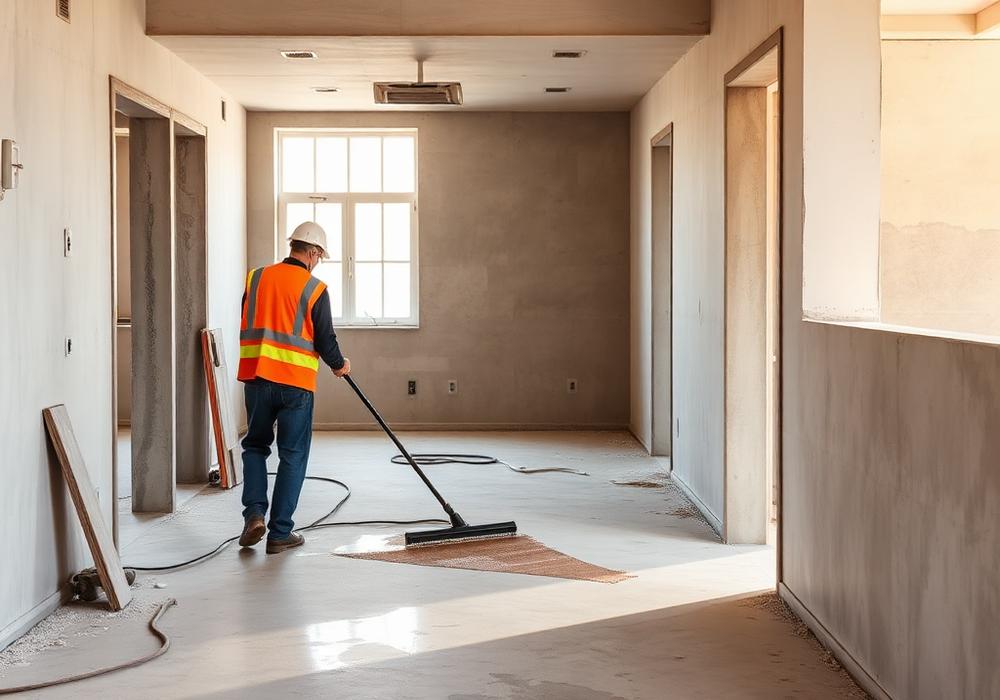 Nettoyage fin de chantier